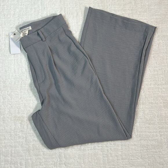 New! Ultra Flirt gray high waist loose fitting gauze crepe dress pNt trouser M - Picture 13 of 13